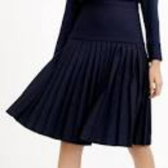 J. Crew drop waist pleated skirt - Picture 2 of 3
